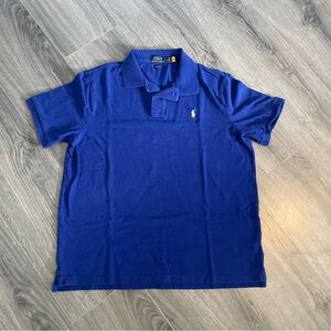 Polo Ralph Lauren Polo Shirt Royal Cobalt Blue with White Pony Men’s Size Large